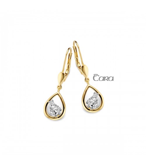 Boucles d'oreilles or jaune - 18 carats - CARA