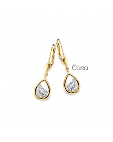 Boucles d'oreilles or jaune - 18 carats - CARA