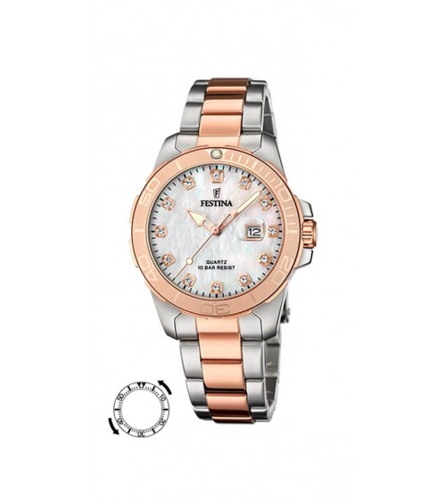 Montre Festina - Acier bicolore - Collection femmes