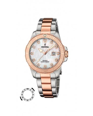 Montre Festina - Acier bicolore - Collection femmes