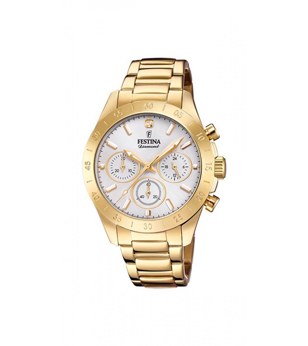 Montre Festina - Acier - Chrono - Collection femmes