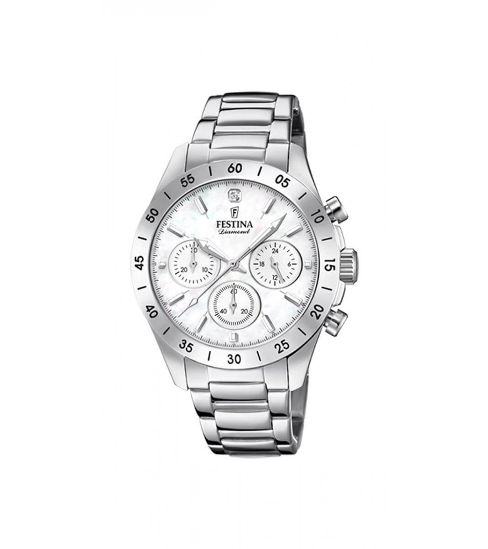 Montre Festina - Acier - Chrono - Collection femmes