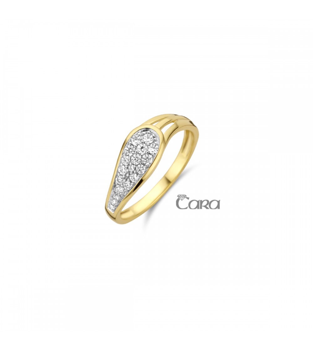 Bague or jaune 18 carats - CARA