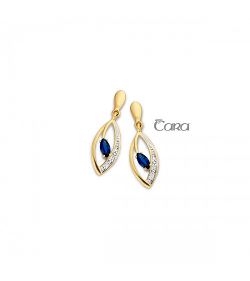 Boucles d'oreilles or jaune 18 carats - CARA