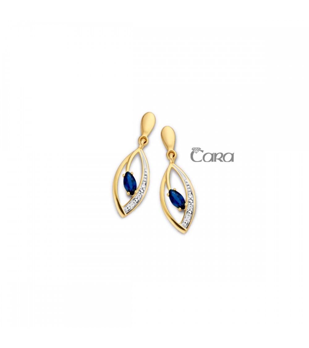 Boucles d'oreilles or jaune 18 carats - CARA