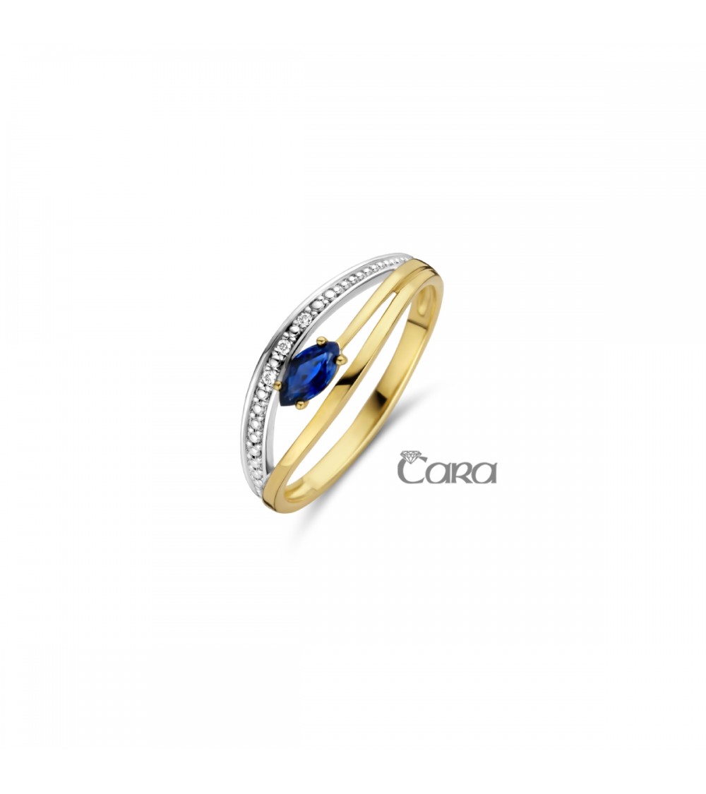 Bague or jaune 18 carats - CARA