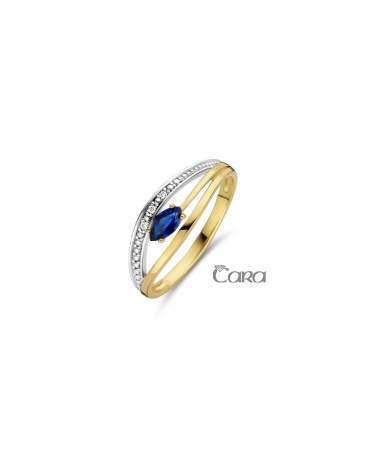 Bague or jaune 18 carats - CARA