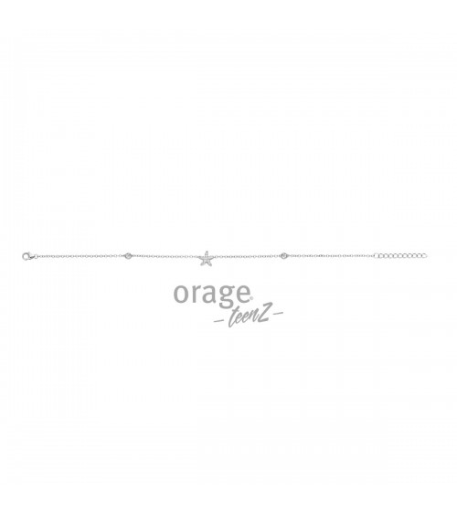 Bracelet de cheville Argent - Orage - Collection TeenZ