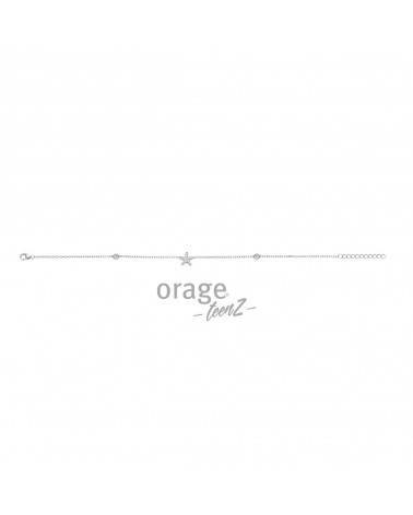 Bracelet de cheville Argent - Orage - Collection TeenZ
