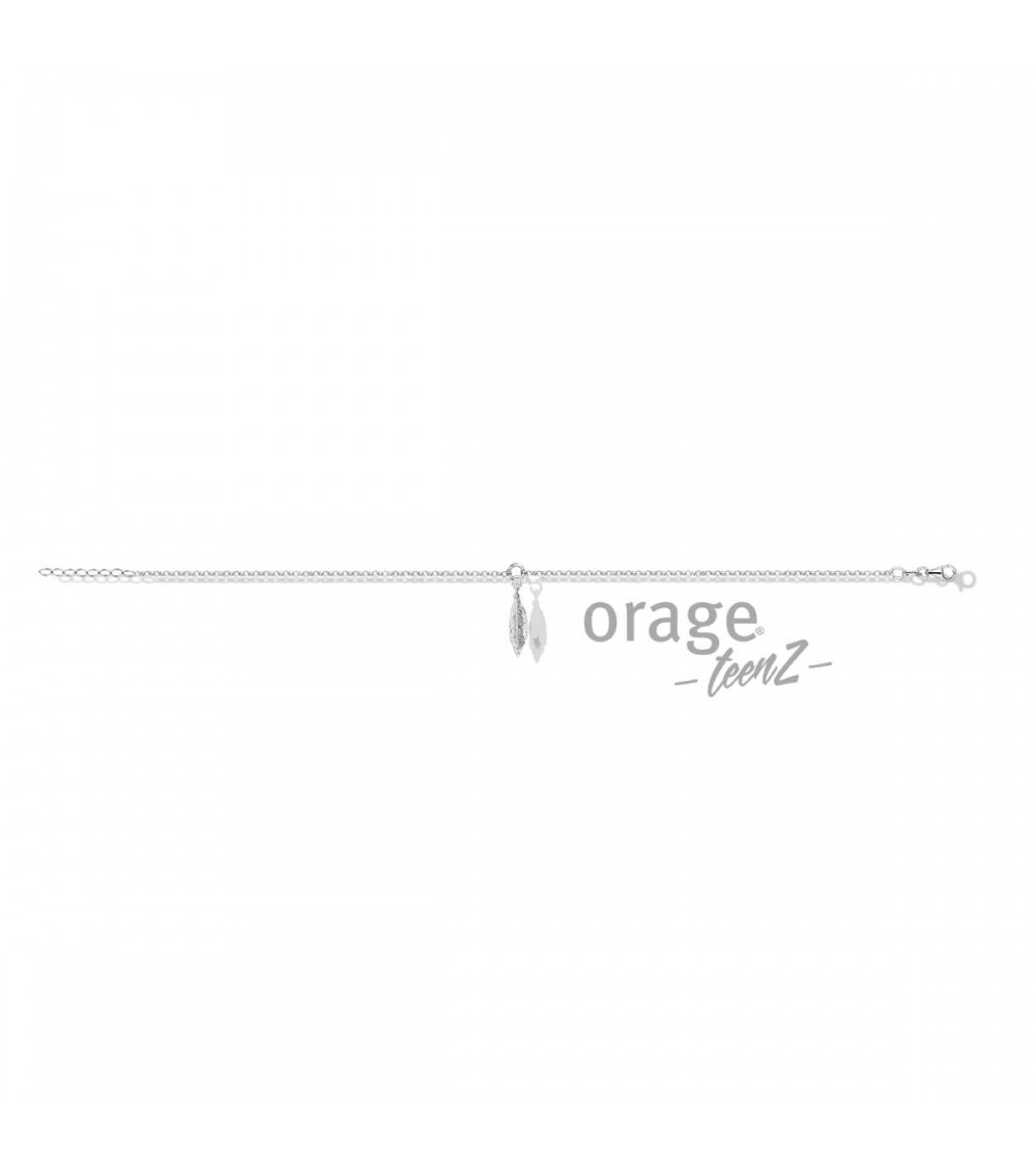 Bracelet Cheville Argent - Orage - Collection TeenZ