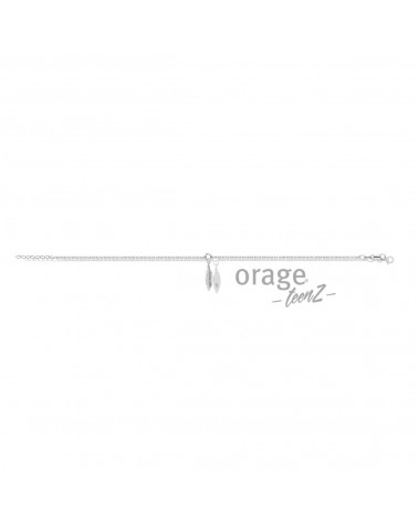 Bracelet Cheville Argent - Orage - Collection TeenZ