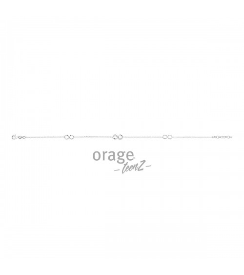 Bracelet Cheville Argent - Orage - Collection TeenZ