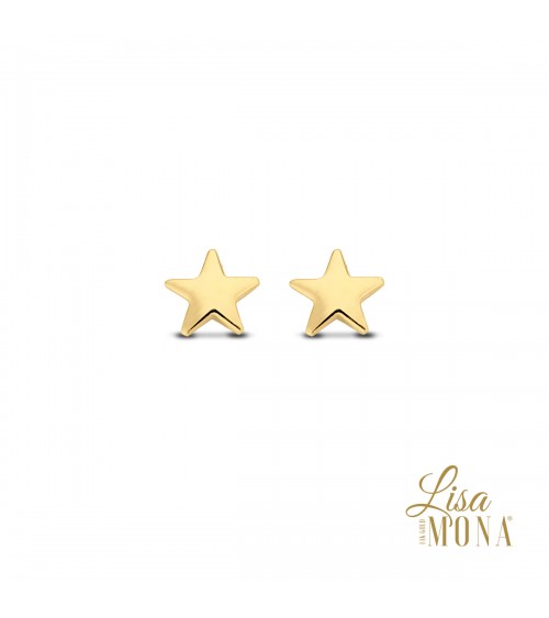 Boucles d'oreilles or jaune 14 carats - Lisa Mona