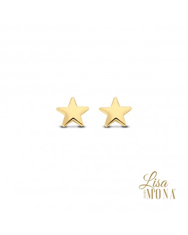 Boucles d'oreilles or jaune 14 carats - Lisa Mona