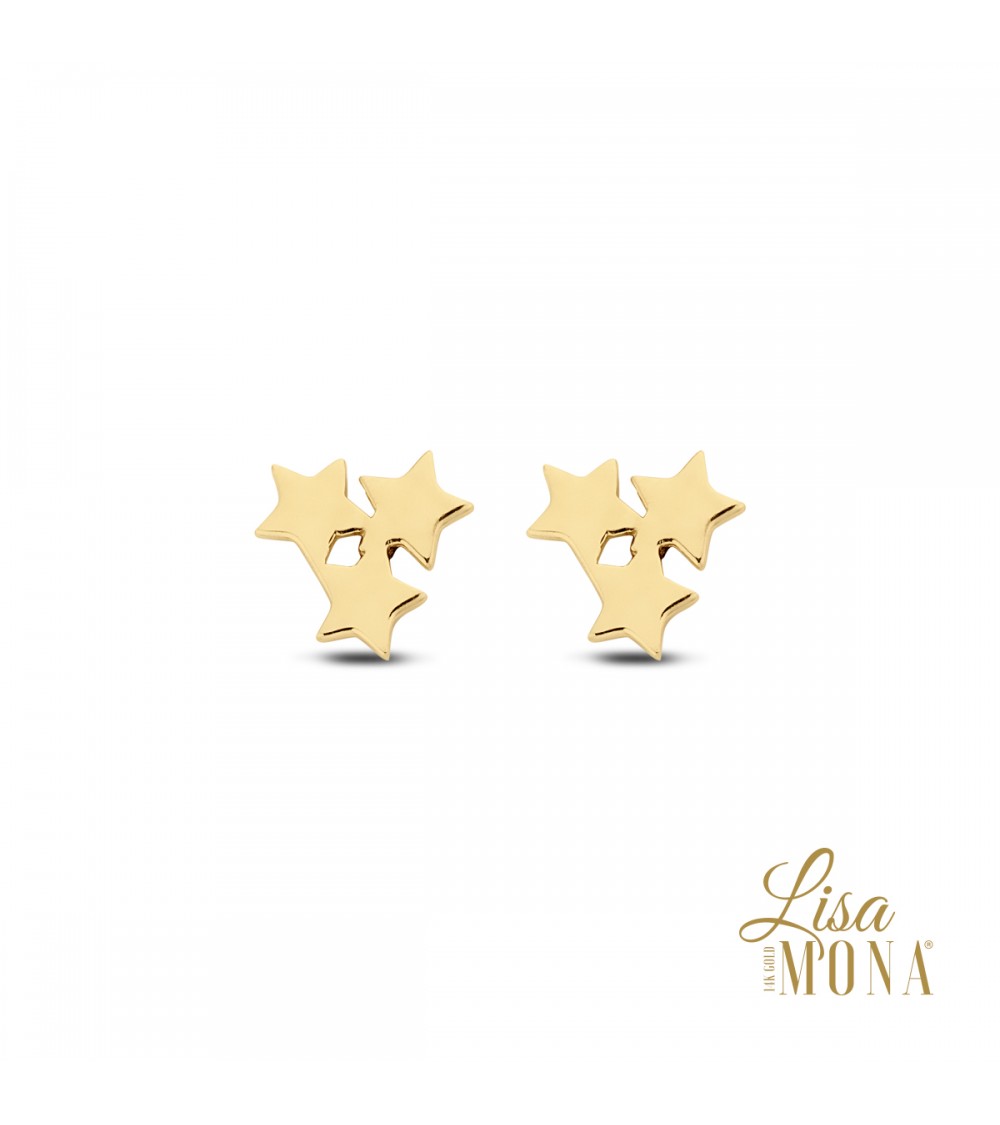 Boucles or jaune 14 carats - Lisa Mona