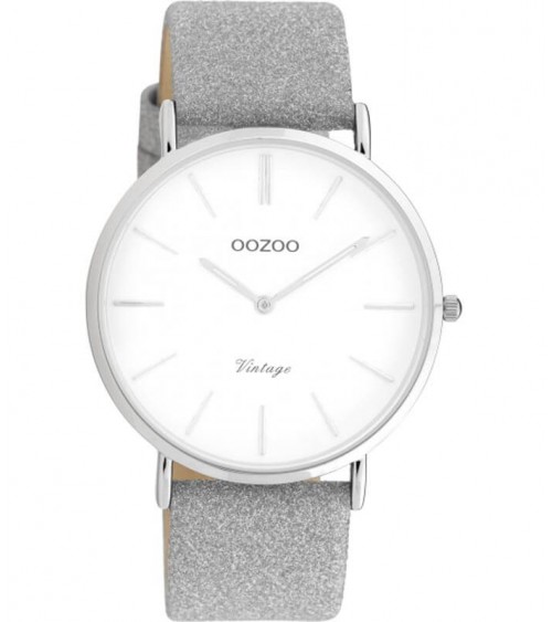 Montre OOZOO - Vintage series - Silver/white