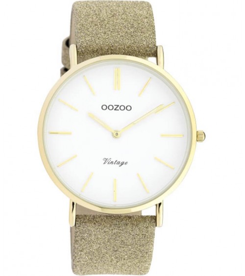 Montre OOZOO - Vintage series - Gold/white