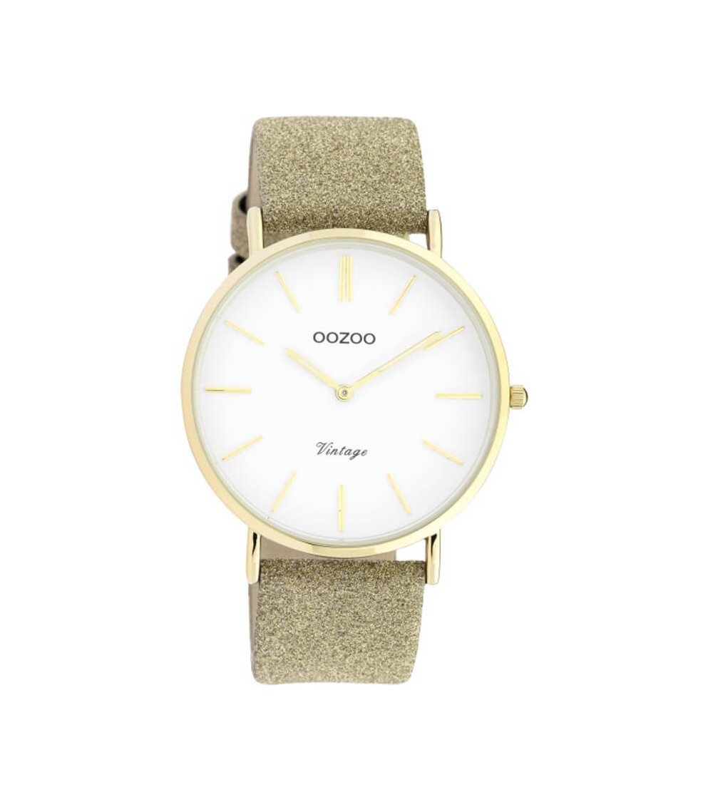 Montre OOZOO - Vintage series - Gold/white