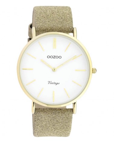 Montre OOZOO - Vintage series - Gold/white