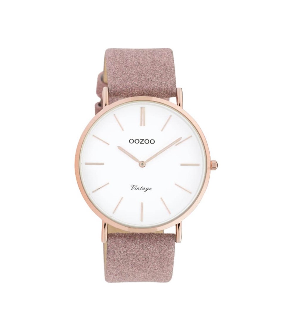 Montre OOZOO - Vintage series - Old pink/white