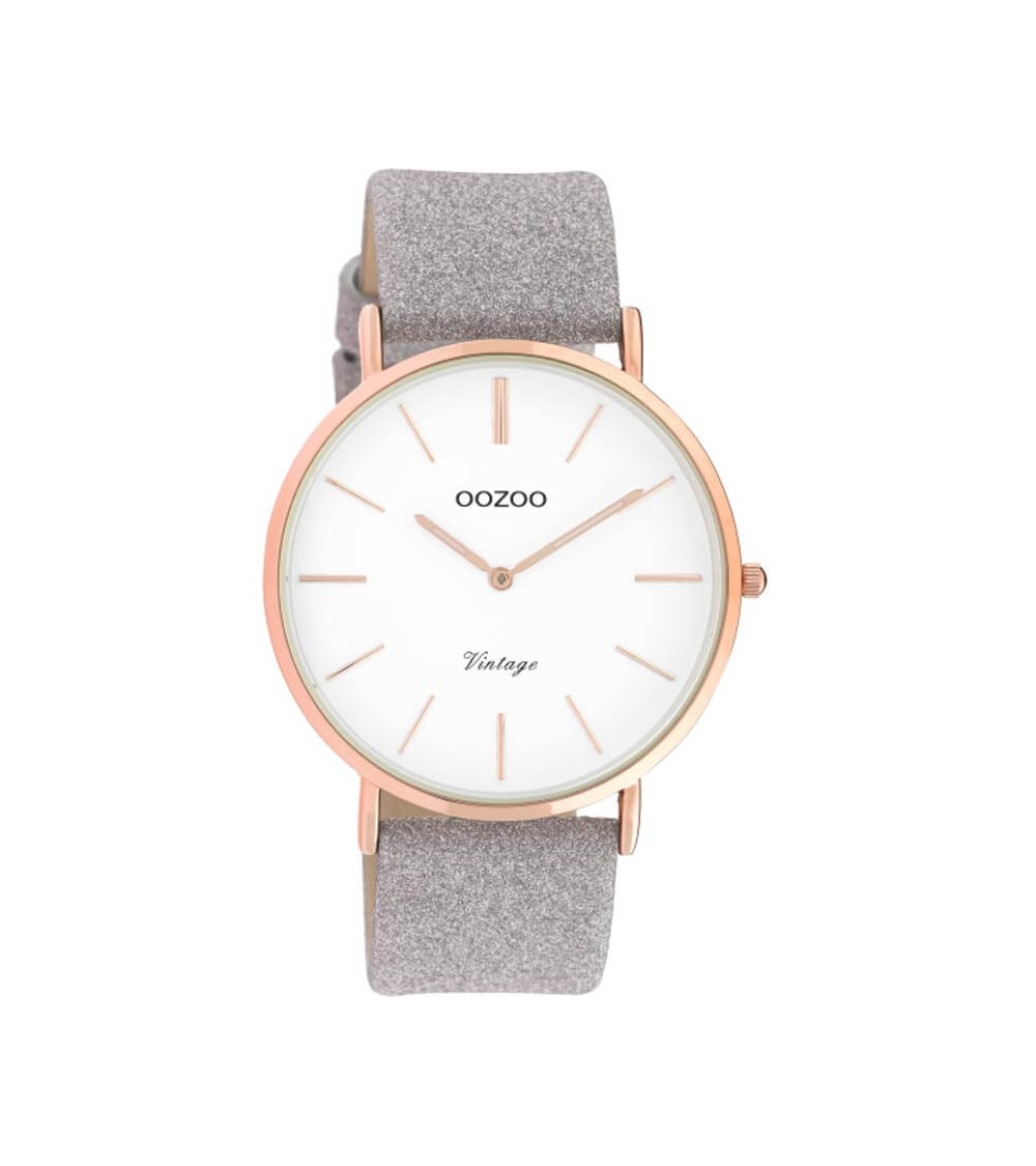 Montre OOZOO - Vintage series - Taupe/white