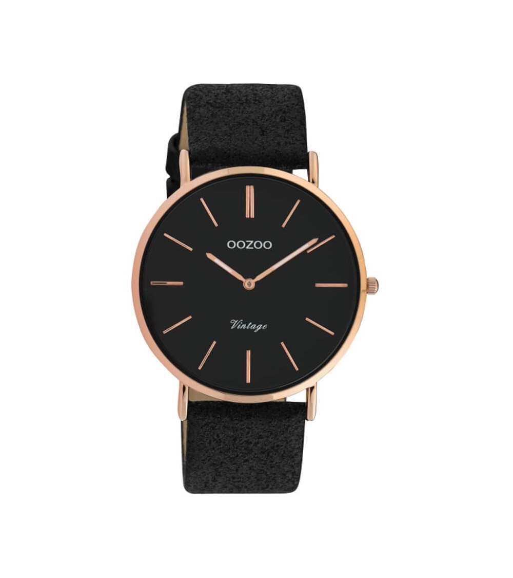 Montre OOZOO - Vintage series - Black/black