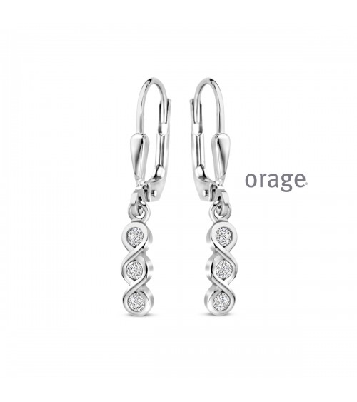 Boucles d'oreilles Orage - Collection argent - Bijouterie Cécile