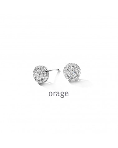 Boucles d'oreilles argent pour femmes - Orage - Bijouterie Cécile