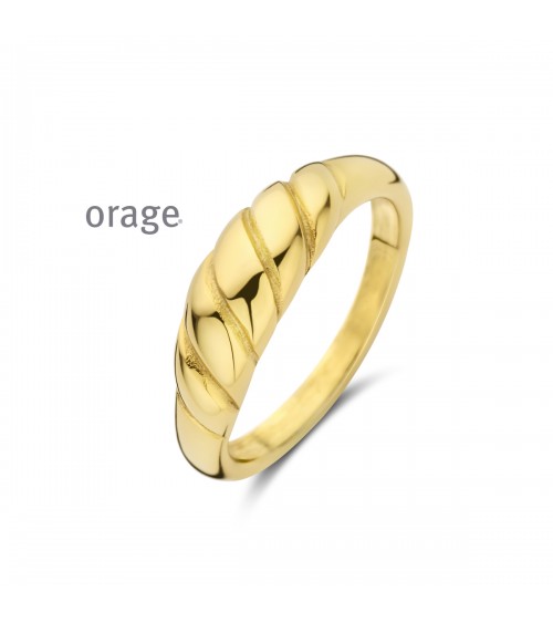 Bague Orage plaqué or pour femmes - Bijouterie Cécile