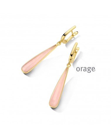 Boucles Orage plaqué or pour femmes - Bijouterie Cécile