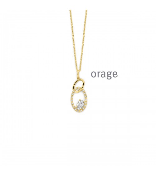 Collier Orage plaqué or pour femmes - Bijouterie Cécile