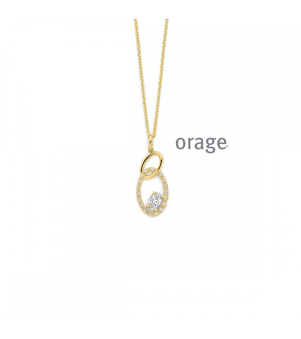 Collier Orage plaqué or pour femmes - Bijouterie Cécile