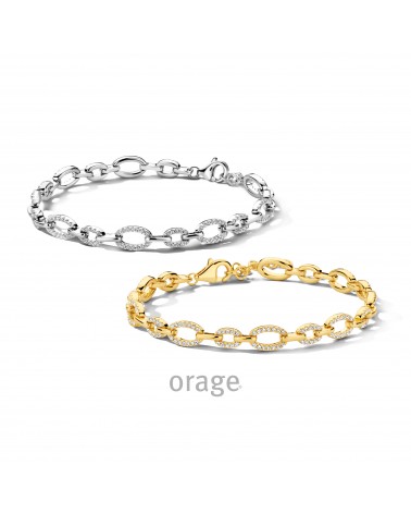 Bracelet argent ou plaqué or - Orage pour femme - Bijouterie Cécile