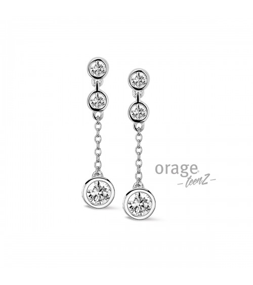 Boucles d'oreilles Argent - Orage - Collection TeenZ