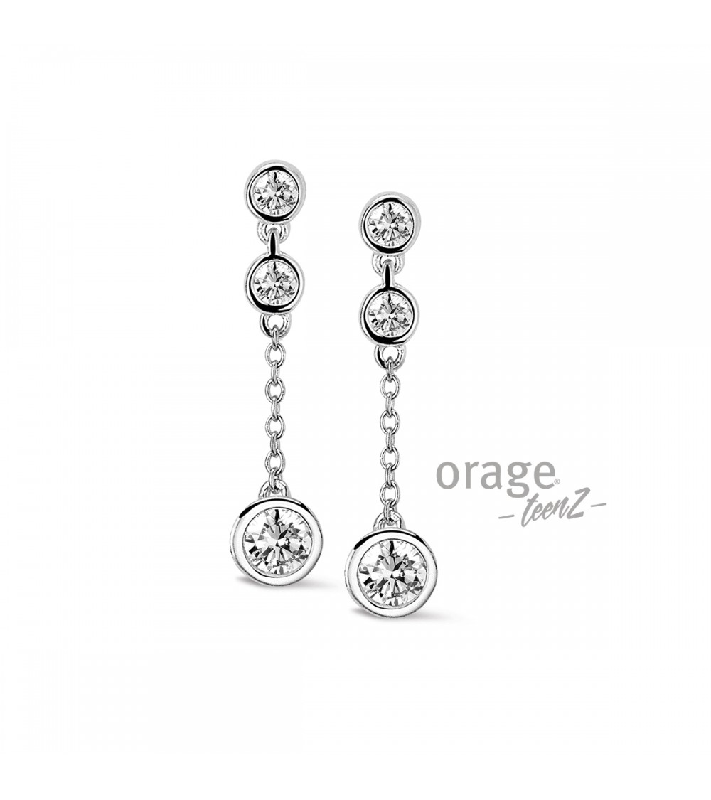 Boucles d'oreilles Argent - Orage - Collection TeenZ