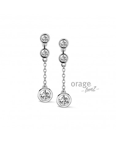 Boucles d'oreilles Argent - Orage - Collection TeenZ