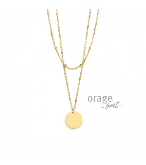 Collier plaqué or - Orage - Collection TeenZ