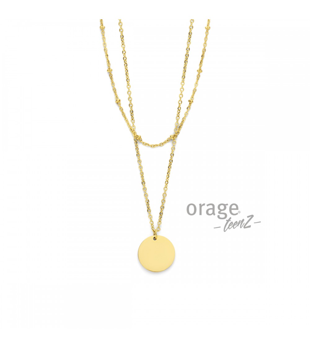 Collier plaqué or - Orage - Collection TeenZ