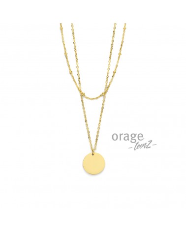 Collier plaqué or - Orage - Collection TeenZ