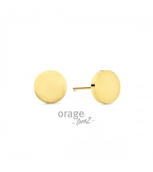 Boucles d'oreilles plaqué or - Orage - Collection TeenZ