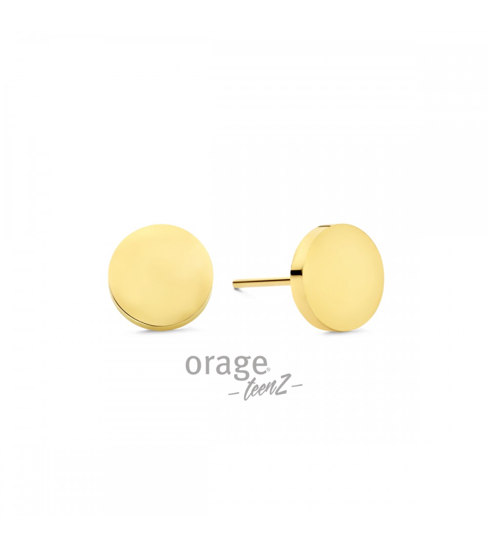 Boucles d'oreilles plaqué or - Orage - Collection TeenZ