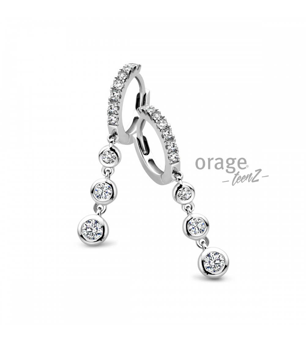 Boucles d'oreilles Argent - Orage - Collection TeenZ