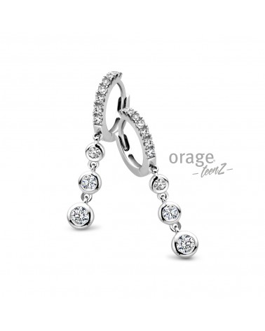 Boucles d'oreilles Argent - Orage - Collection TeenZ