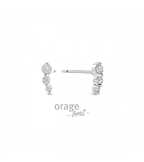 Boucles d'oreilles Argent - Plaqué or - Orage - Collection TeenZ