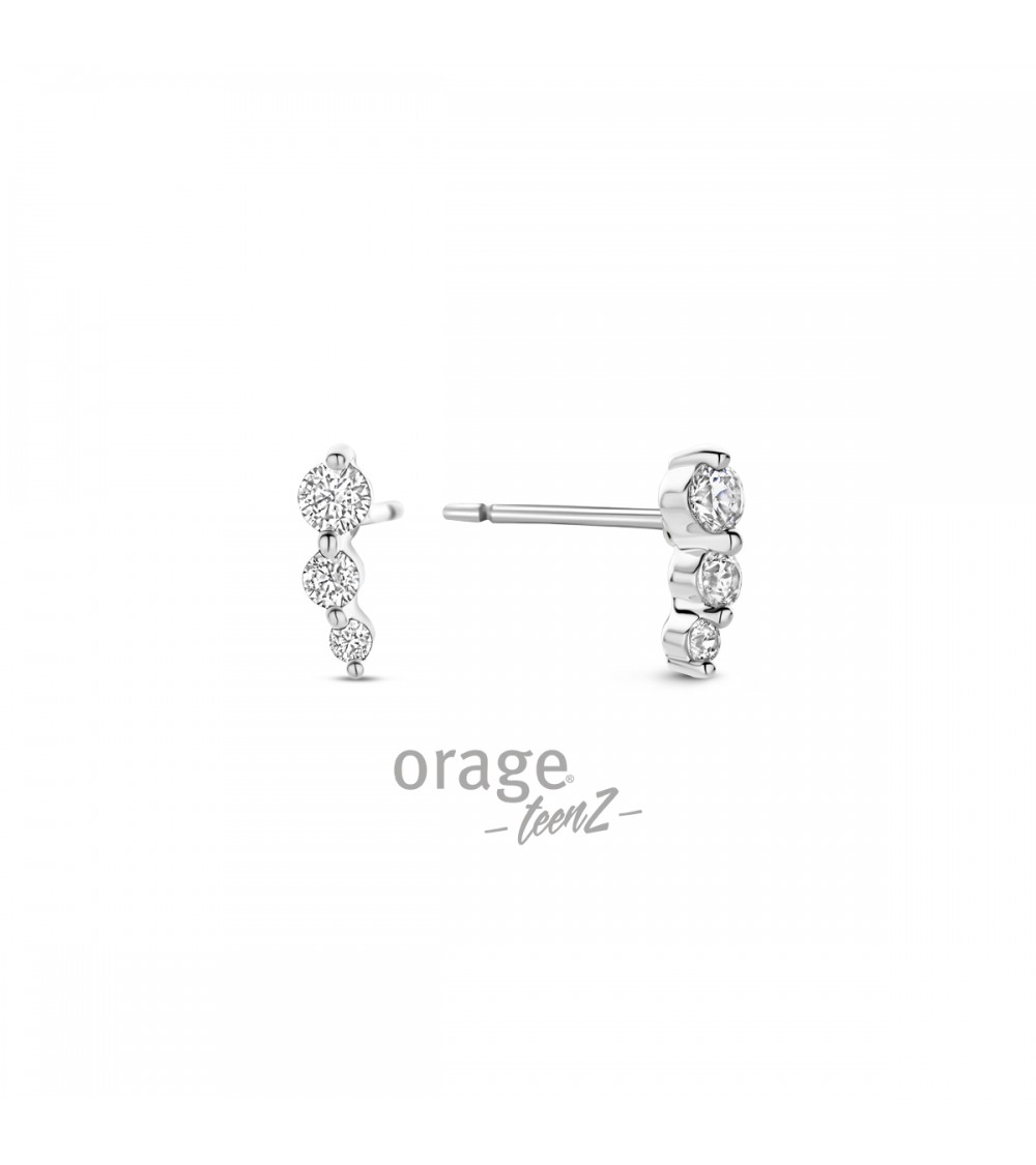 Boucles d'oreilles Argent - Plaqué or - Orage - Collection TeenZ