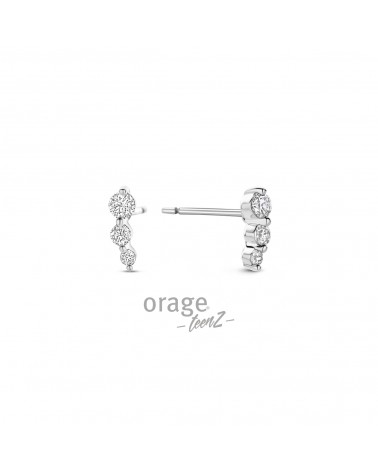 Boucles d'oreilles Argent - Plaqué or - Orage - Collection TeenZ