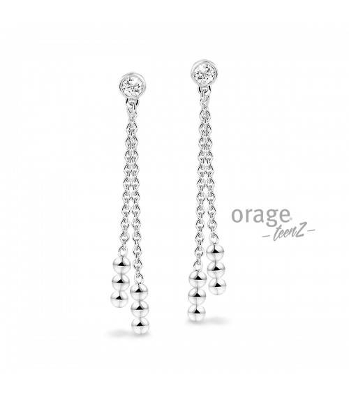 Boucles d'oreilles Argent - Orage - Collection TeenZ