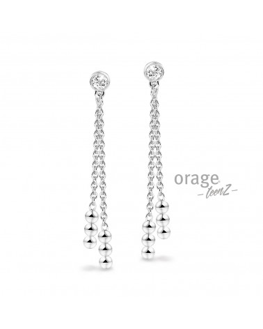 Boucles d'oreilles Argent - Orage - Collection TeenZ