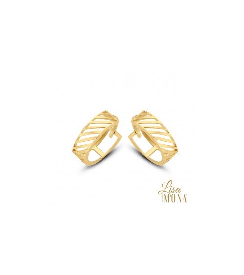 Boucles d'oreilles or jaune 14 carats - Lisa Mona