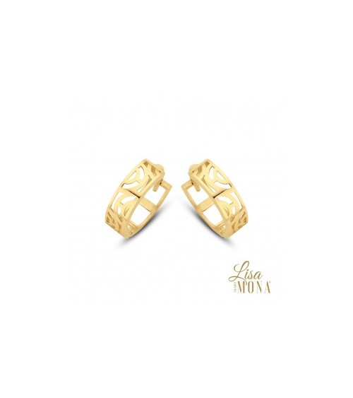 Boucles d'oreilles or jaune 14 carats - Lisa Mona
